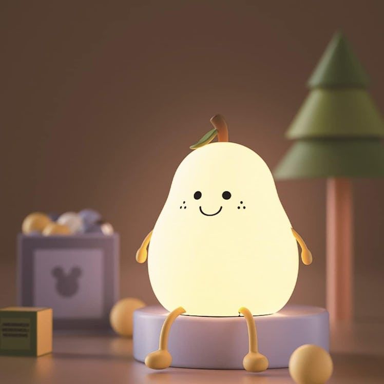 Pear Silicone Night Lamp with 7 Color Modes