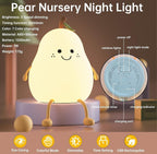 Pear Silicone Night Lamp with 7 Color Modes