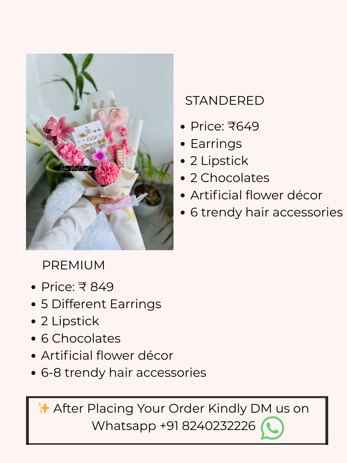 Blush Bloom – Premium Accessories Gift Bouquet