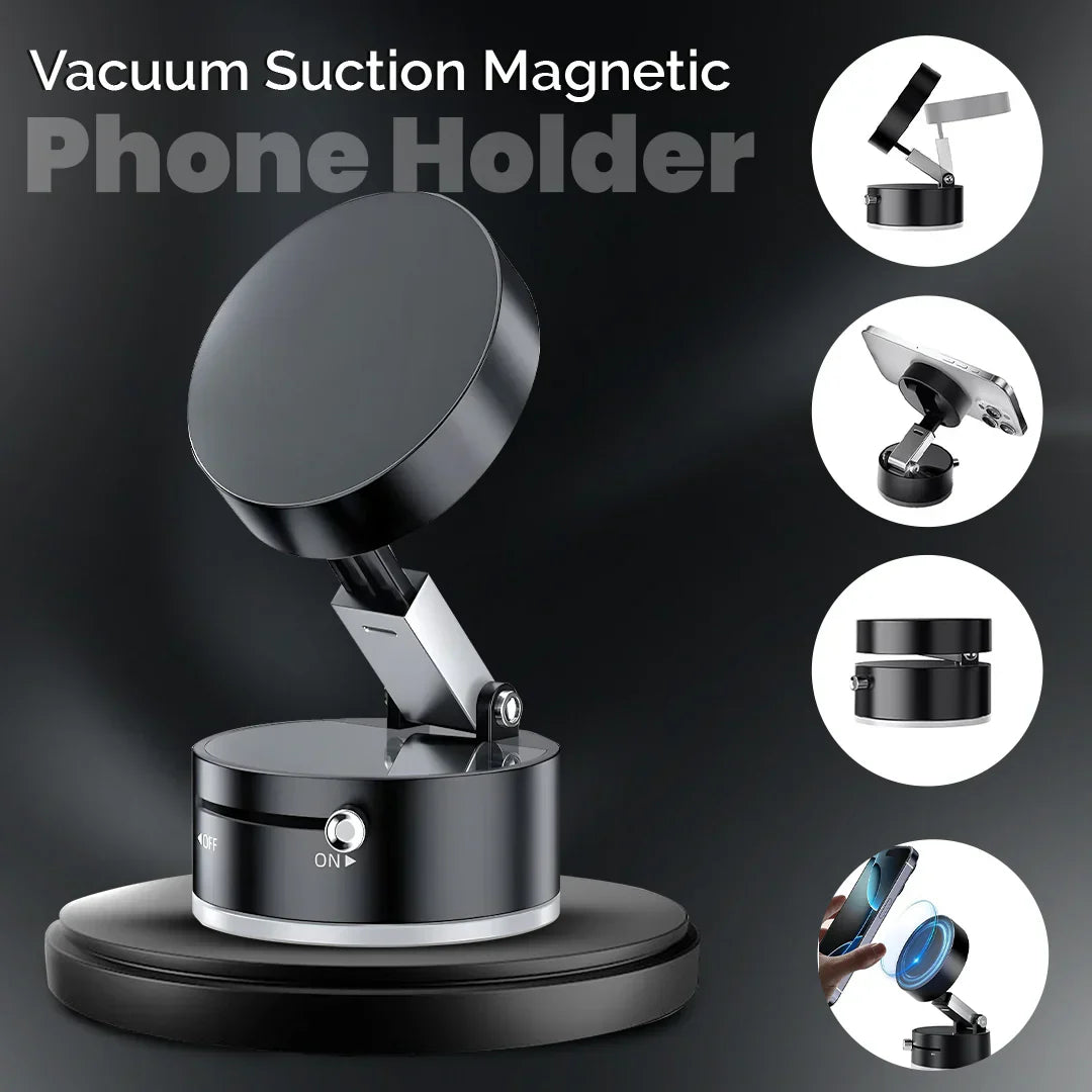 Ultra-Strong Magnetic Phone Holder | 360° Rotatable & Works Everywhere!