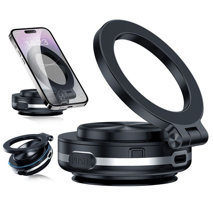 Ultra-Strong Magnetic Phone Holder | 360° Rotatable & Works Everywhere!