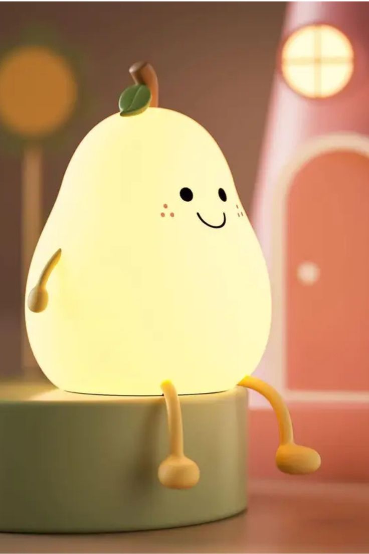 Pear Silicone Night Lamp with 7 Color Modes