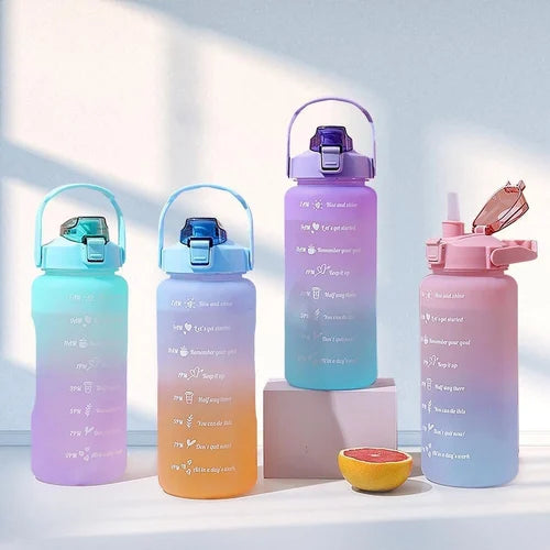 Sporty Motivational Water Bottles Set Of 3