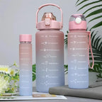 Sporty Motivational Water Bottles Set Of 3